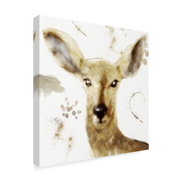 Color Bakery 'Golden Forest Deer' Canvas Art,24x24